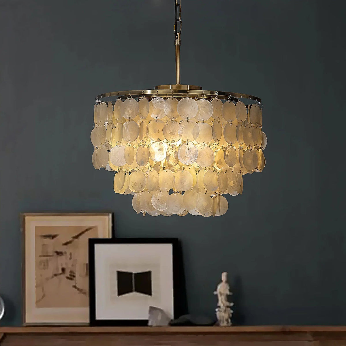 Halo Shell Chandelier