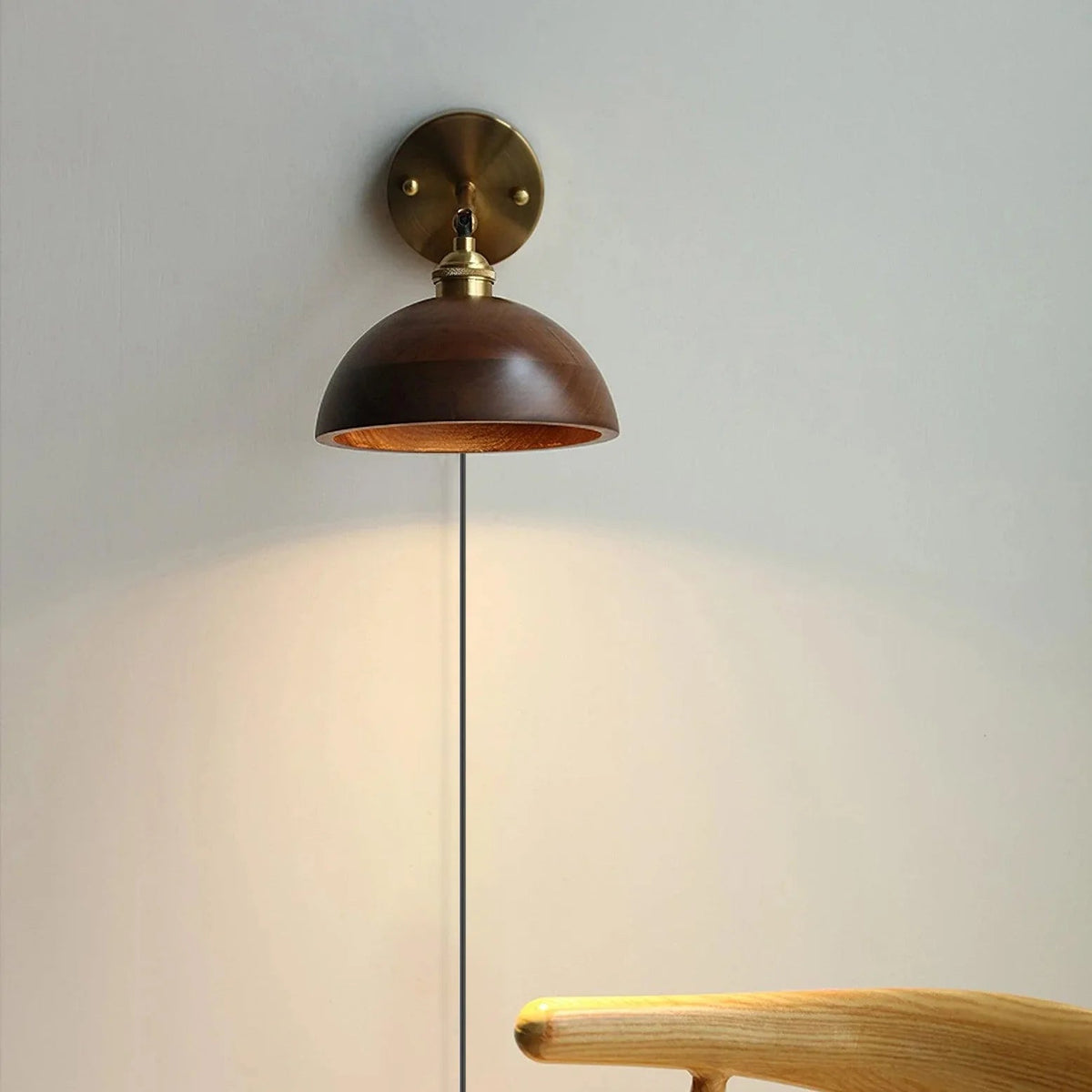 Nostalgic Wooden Wall Light