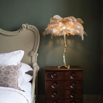 Feathered Elegance Table Lamp