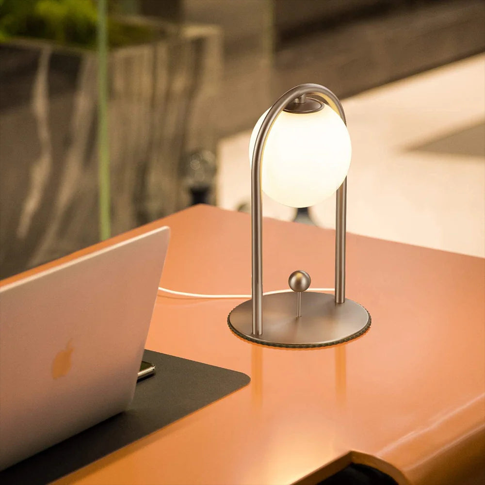 A Modern Cream Style Atmosphere Table Lamp With A Touch Of Luxury
