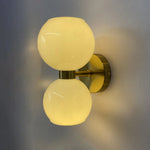 Twin Sphere Contemporary Wall Light