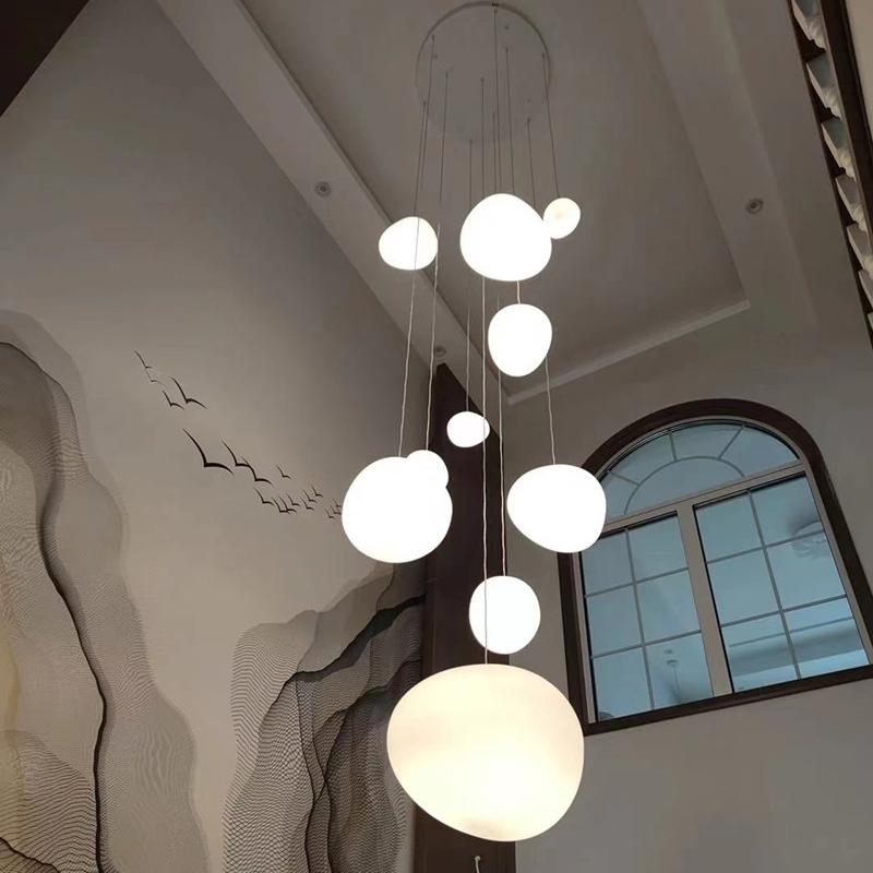 Nordic Living Room Pebble Pendant Lamp