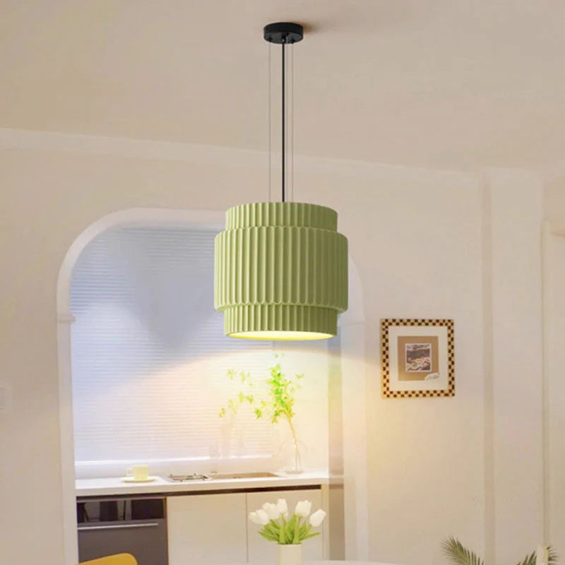 Sleek Bauhaus Resin Drop Light