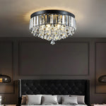 Simple Round Crystal Ceiling Lamp