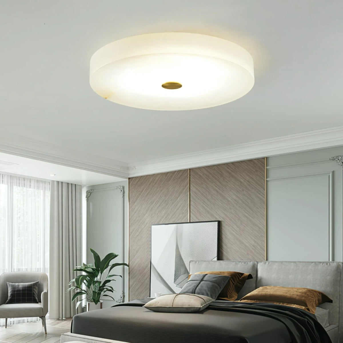 Clara Alabaster Flush Mount