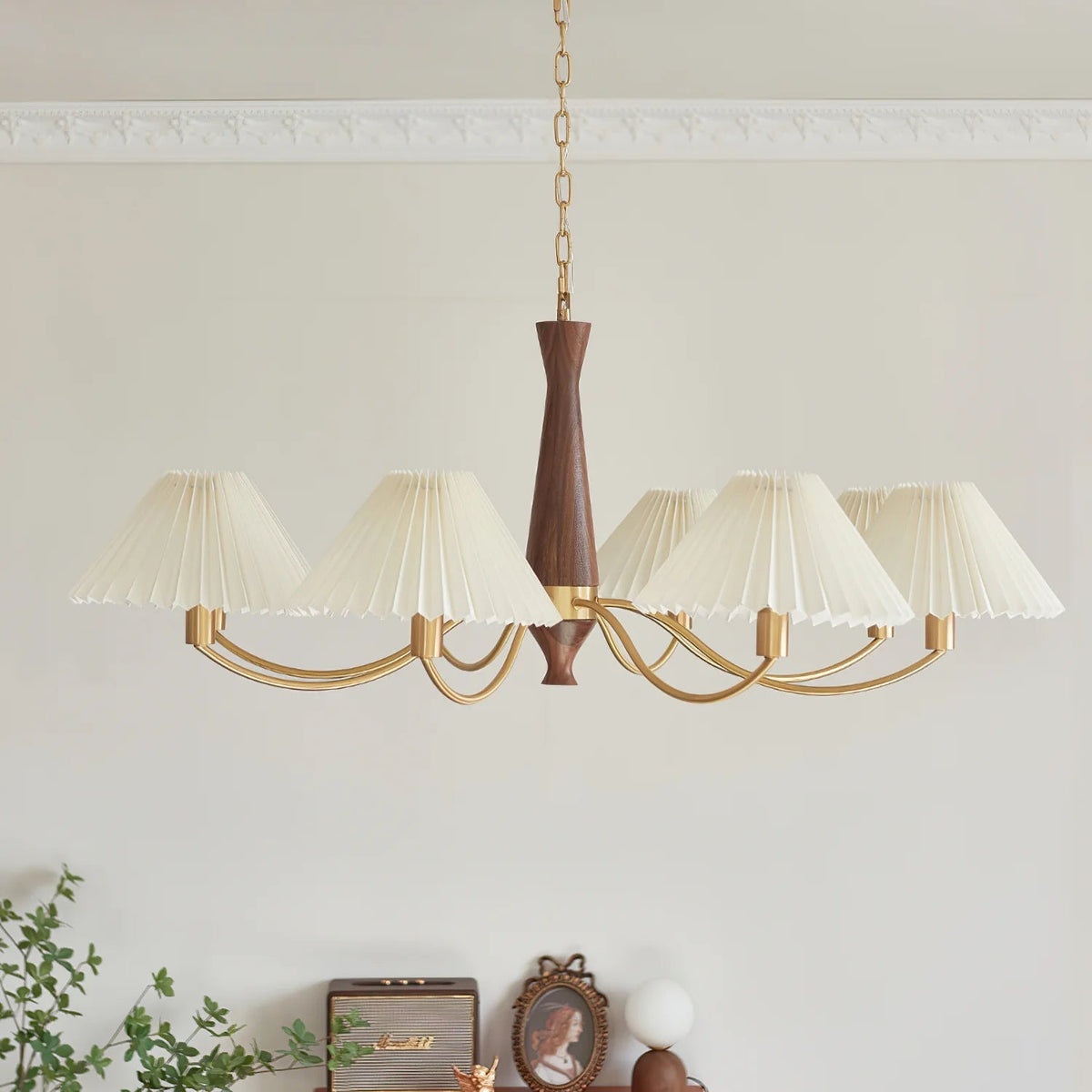 Pleated Elegance Chandelier