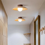 Rustic Mini Wood Ceiling Lamp