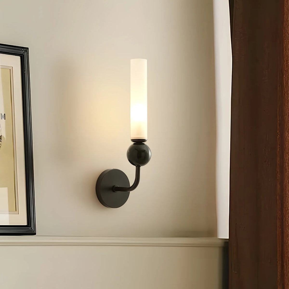 Vertical Marble Accent Wall Light