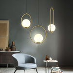 Modern Frosted Glass Ball Chandelier