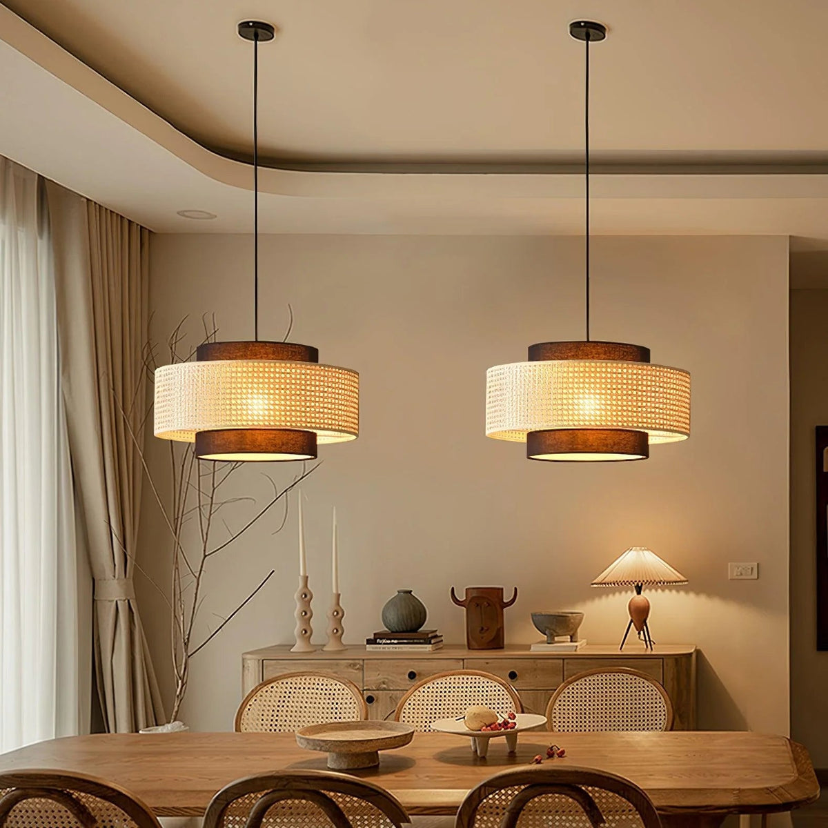 Minimalist Drum Pendant Fixture