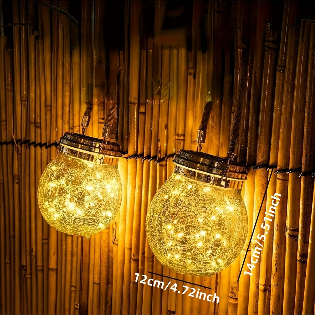 Solar Powered Outdoor Courtyard Crack Lamp