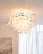 Wave Glass Ceiling Lamp | Murano Art Glass Flush Mount Light