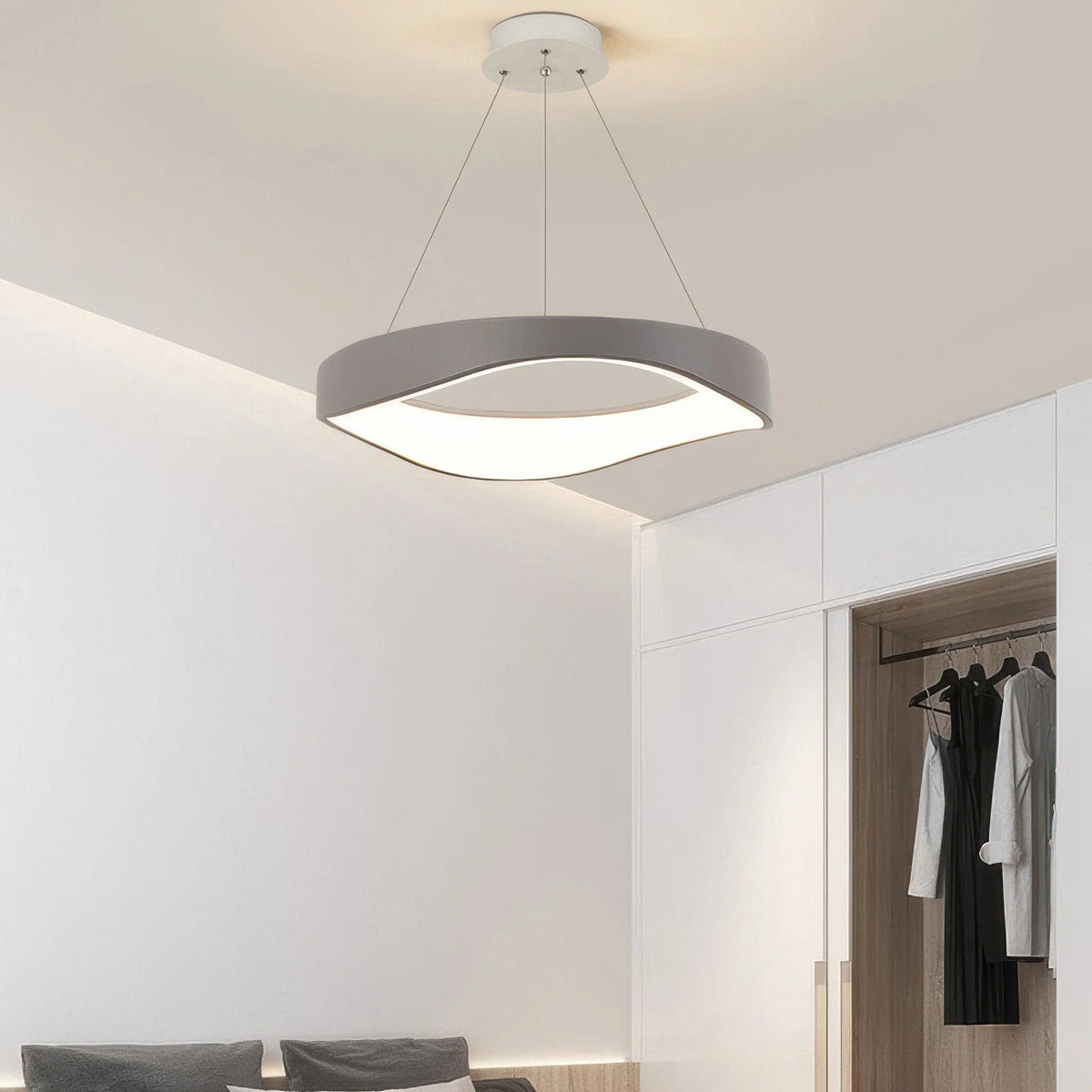 Nordic Creative Wood Grain Study Ceiling Lamp
