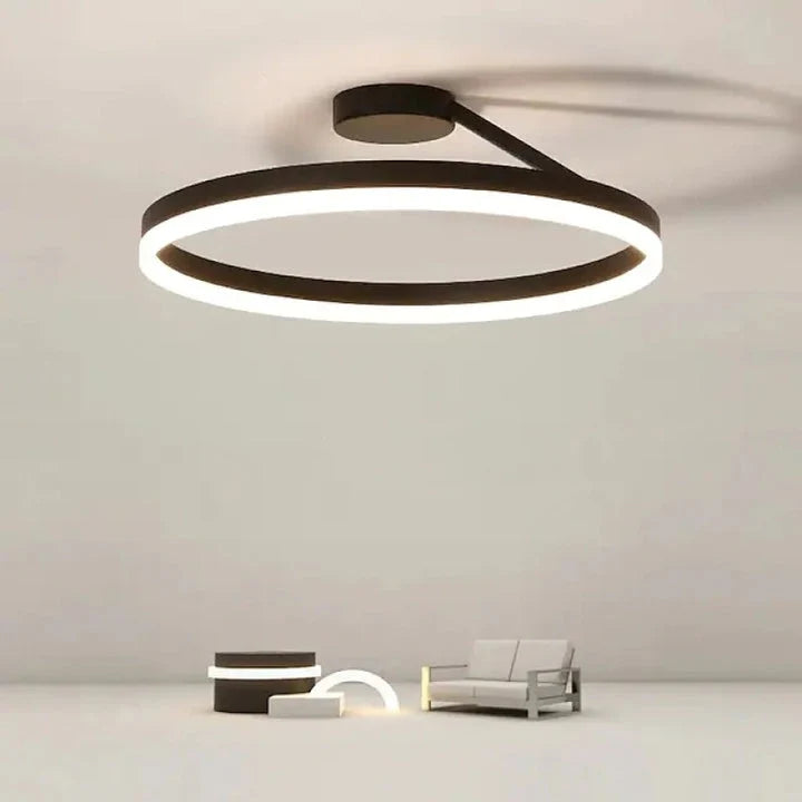 Sleek Round Nordic Ceiling Light