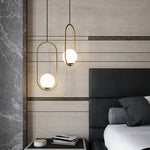 Modern Frosted Glass Ball Chandelier