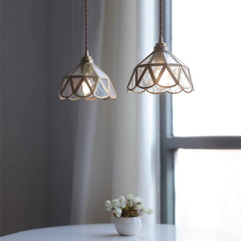 Nordic Style Vintage Brass Pendant Lamp