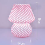 Creative Glass Retro Mushroom Table Lamp