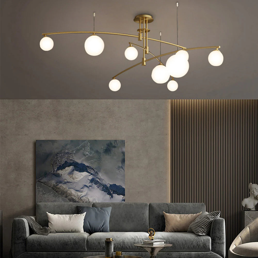 Nordic Sphere Glow Chandelier