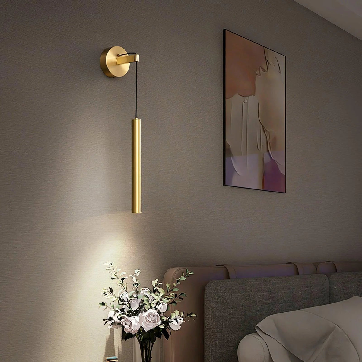 Linear Brass Wall Light