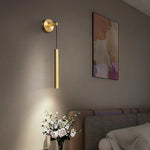 Linear Brass Wall Light