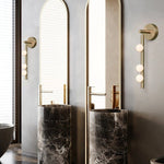 Elegant Brass Glass Wall Light