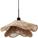 Vintage Straw Hat Petal Chandelier