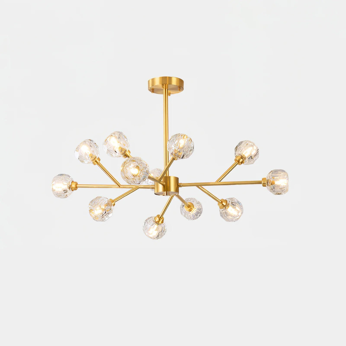 Glass Ball Cascade Chandelier