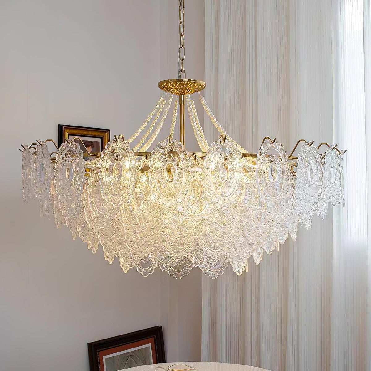 Serenity Glass Chandelier