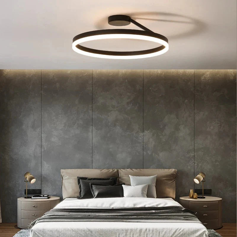 Sleek Round Nordic Ceiling Light