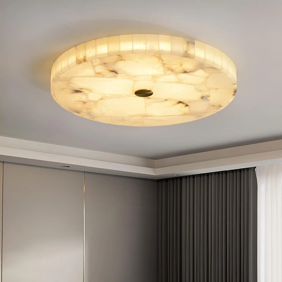Alabaster Glow Ceiling Light