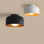 Modern Bowl Metal Flush Ceiling Light
