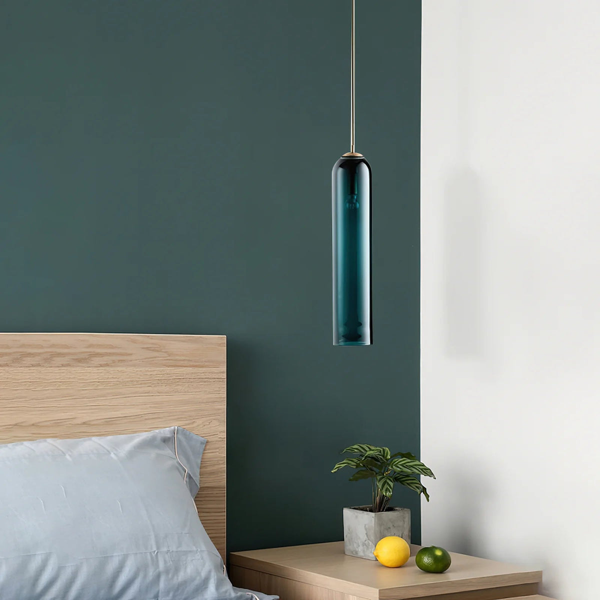 Sleek Tube Glass Pendant Light