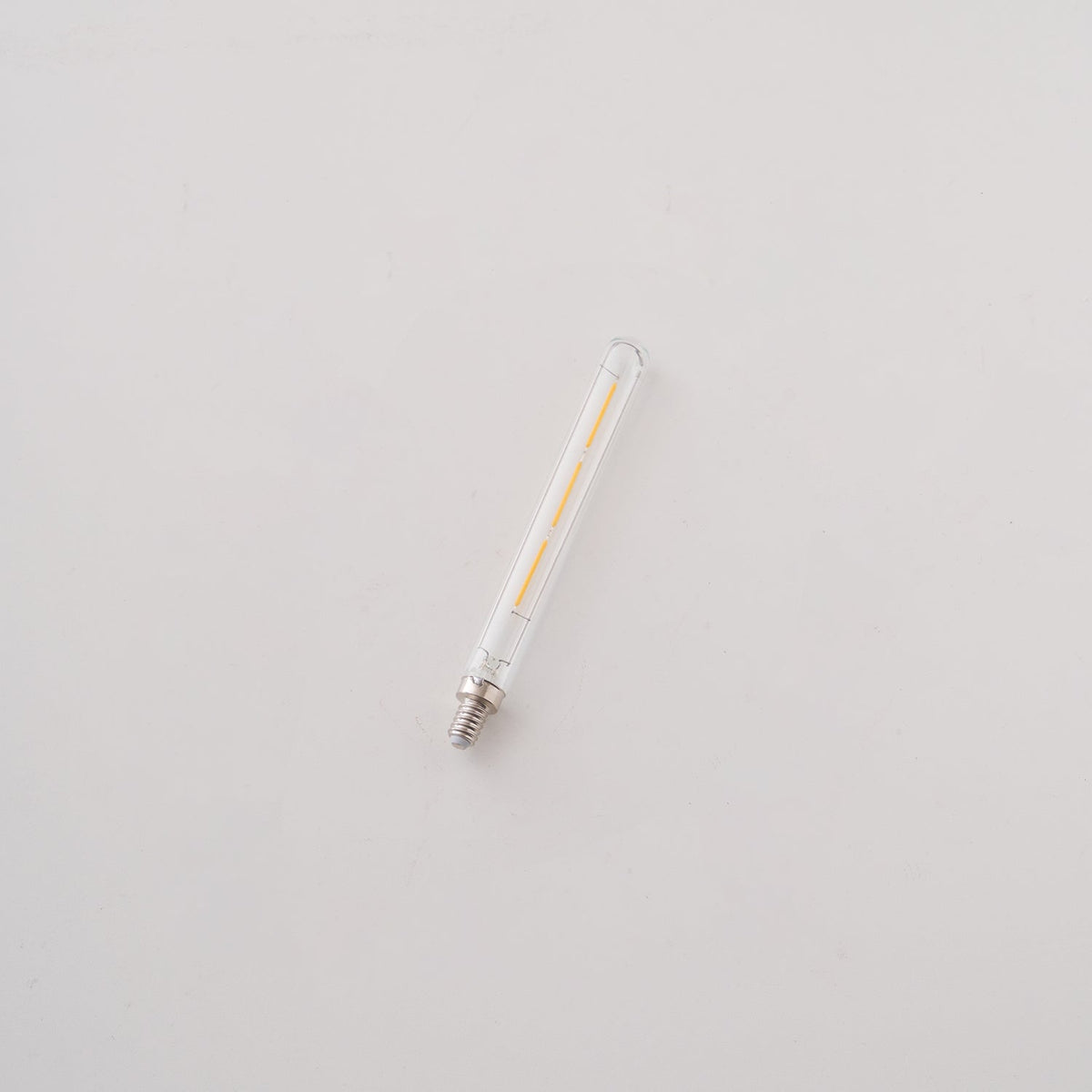 Tubular LED Filament Bulb in Clear Glass, E14/E27 Base