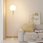 Minimalist Creative Flower Bud Cream Style Floor Lamp