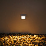 Square Recessed Step Light | Architectural Outdoor LED Wall Luminaire