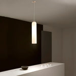 Sleek Tube Glass Pendant Light