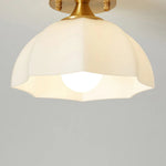 Minimalist White Dome Ceiling Light