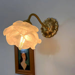 Rosette Brass Wall Lamp