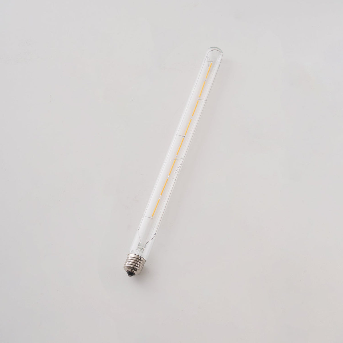Tubular LED Filament Bulb in Clear Glass, E14/E27 Base