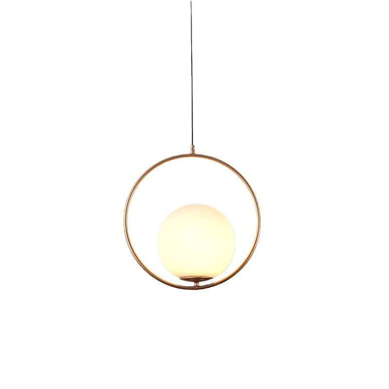 Modern Frosted Glass Ball Chandelier