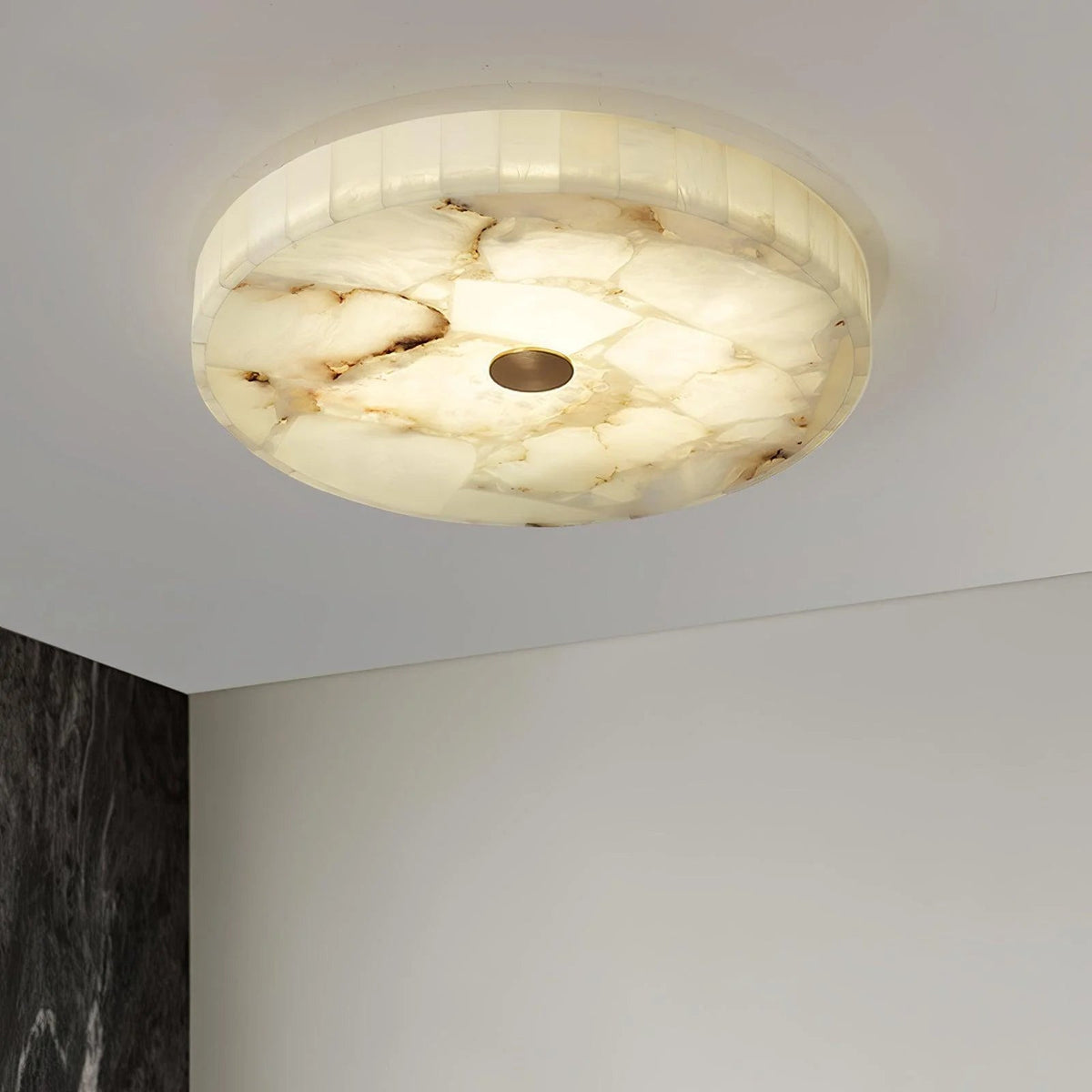 Alabaster Glow Ceiling Light