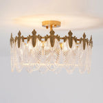 Intricate Round Glass Chandelier
