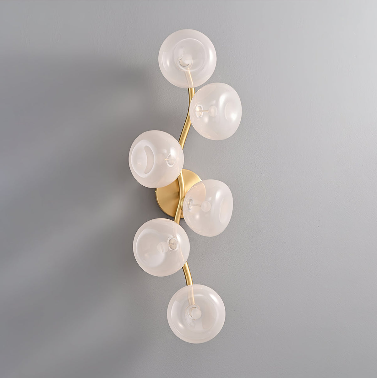 Aurora Vine Wall Sconce – Modern Gold LED Wall Light for Bedroom & Living Room
