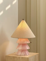 Pyralis Onyx Table Lamp – Sculptural Natural Stone Illumination