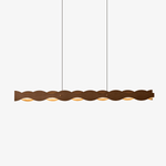 Calderon Linear Wood LED Pendant Light for Dining Room and Kitchen Island
