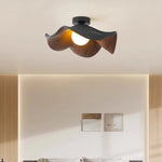 Bedroom Lamp Modern And Minimalist Walnut Leaf Shaped Ceiling Lamp
