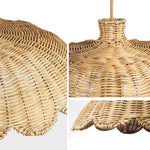 Boho Chic Rattan Woven Pendant Lamp