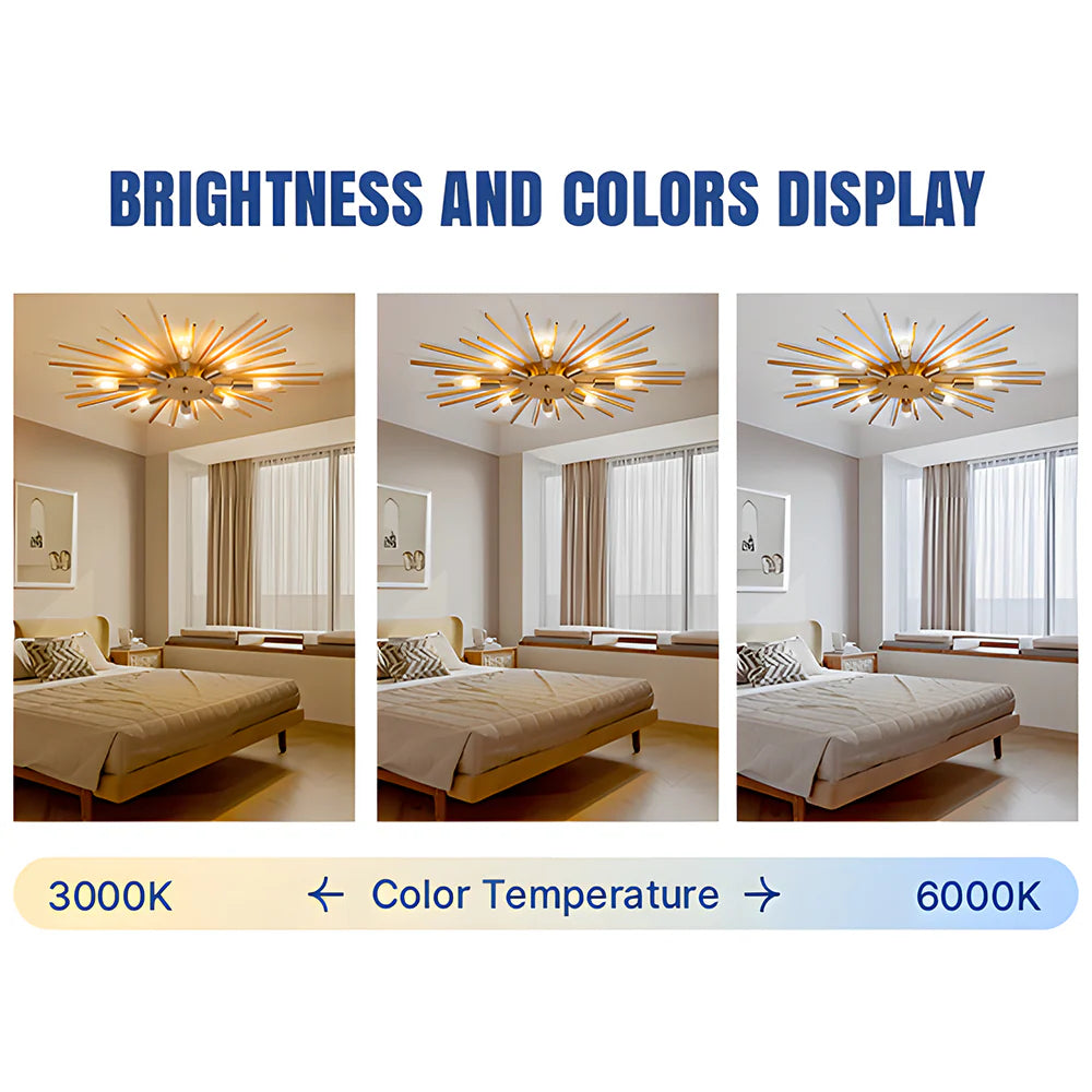 8 Light Metro Glow Ceiling Ligh