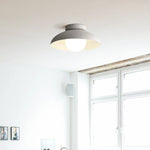 Minimalist Metal Semi Flush Light