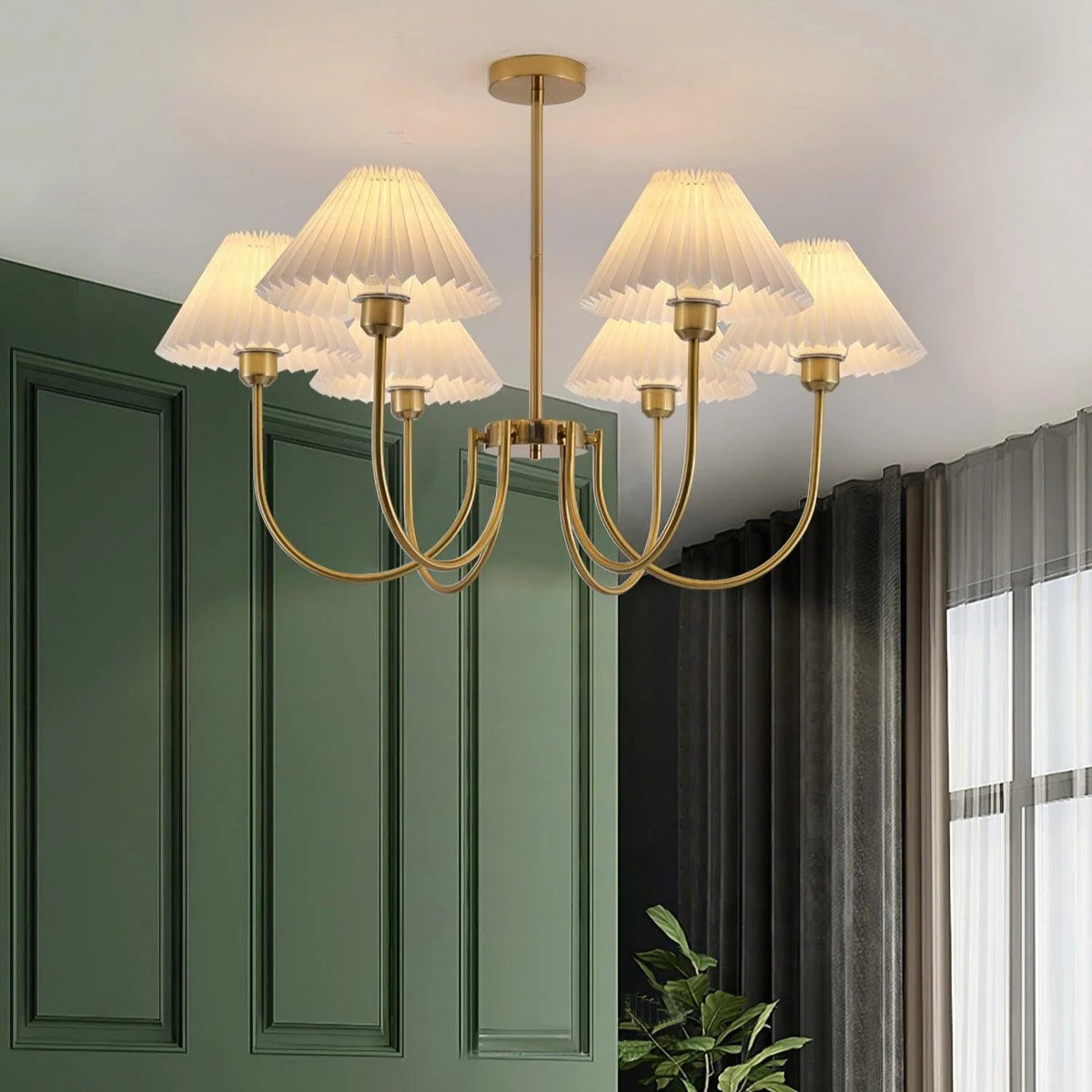 Aurelle Pleated Chandelier